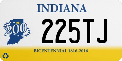 IN license plate 225TJ