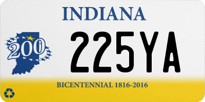 IN license plate 225YA