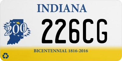 IN license plate 226CG