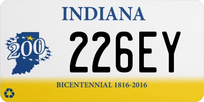 IN license plate 226EY