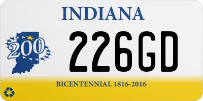 IN license plate 226GD