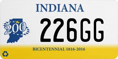 IN license plate 226GG