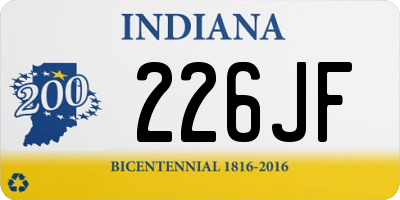 IN license plate 226JF