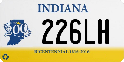 IN license plate 226LH