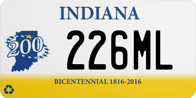 IN license plate 226ML