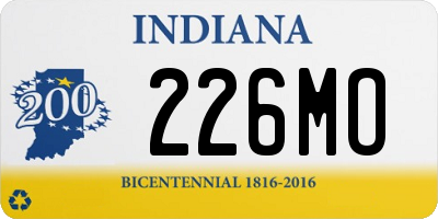 IN license plate 226MO