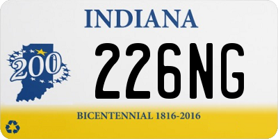 IN license plate 226NG