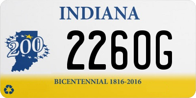 IN license plate 226OG