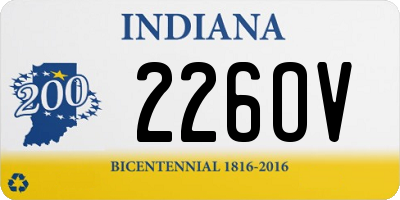 IN license plate 226OV