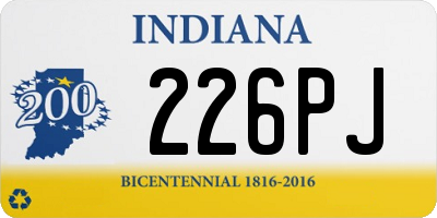 IN license plate 226PJ