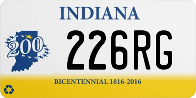 IN license plate 226RG