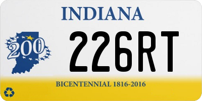 IN license plate 226RT