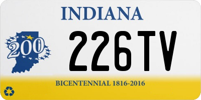 IN license plate 226TV