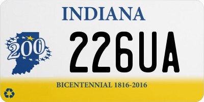 IN license plate 226UA