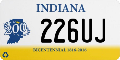 IN license plate 226UJ