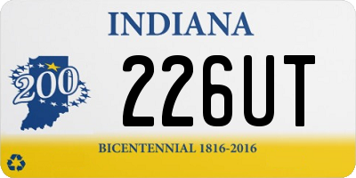 IN license plate 226UT