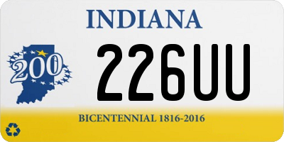 IN license plate 226UU