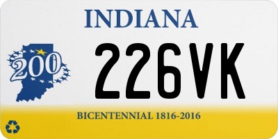 IN license plate 226VK