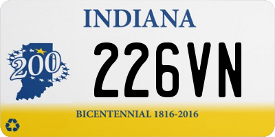 IN license plate 226VN