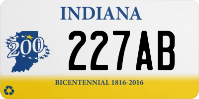 IN license plate 227AB