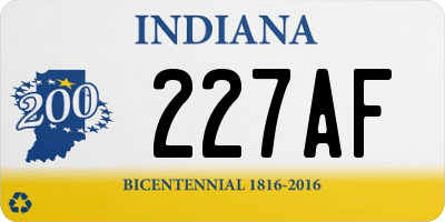 IN license plate 227AF