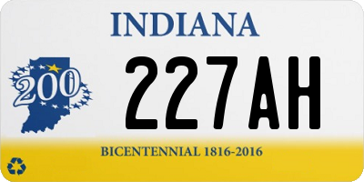 IN license plate 227AH