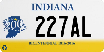 IN license plate 227AL