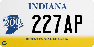 IN license plate 227AP