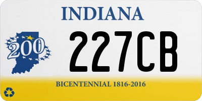 IN license plate 227CB