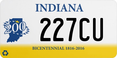 IN license plate 227CU