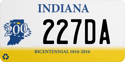 IN license plate 227DA