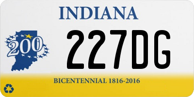 IN license plate 227DG