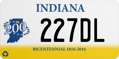 IN license plate 227DL