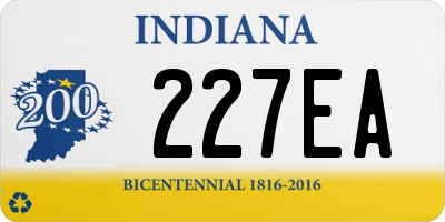 IN license plate 227EA