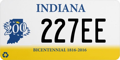 IN license plate 227EE