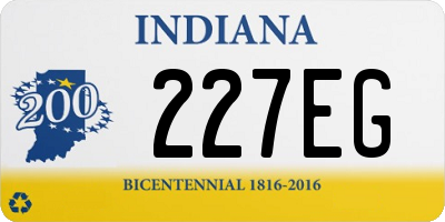 IN license plate 227EG