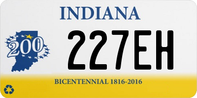 IN license plate 227EH