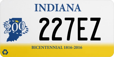 IN license plate 227EZ