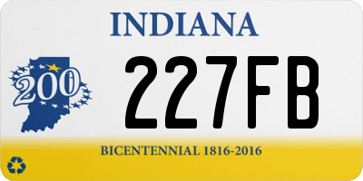 IN license plate 227FB