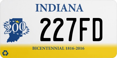 IN license plate 227FD