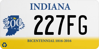 IN license plate 227FG