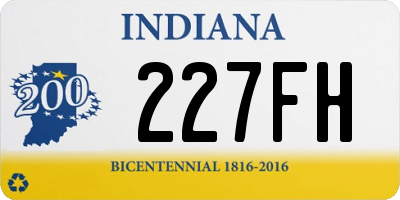 IN license plate 227FH