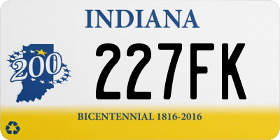 IN license plate 227FK