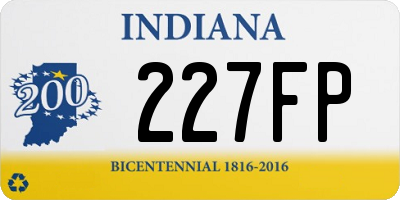 IN license plate 227FP