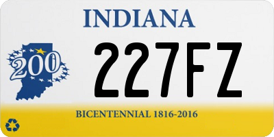 IN license plate 227FZ