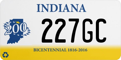 IN license plate 227GC