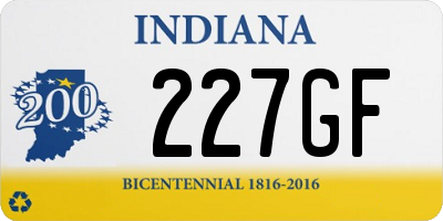 IN license plate 227GF