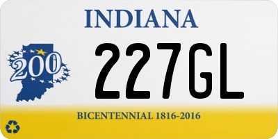 IN license plate 227GL