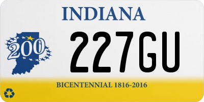 IN license plate 227GU