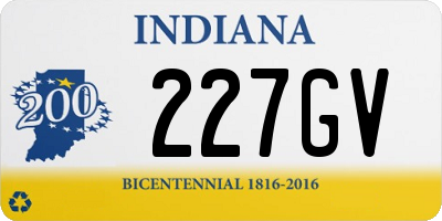 IN license plate 227GV